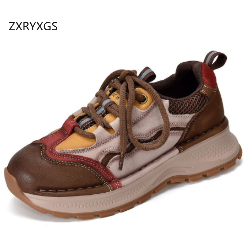 ZXRYXGS Top Cowhide Spell Colo - Women Shoes Size 4 In Cm recension och pris