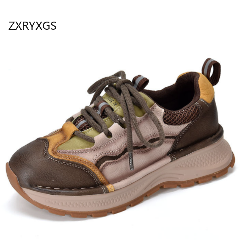ZXRYXGS Top Cowhide Spell Colo - Women Shoes Size 4 In Cm recension och pris