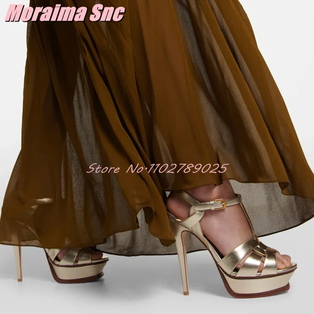 Platform Waeve T-strap Square  - Ankle Strap Heels recension och pris
