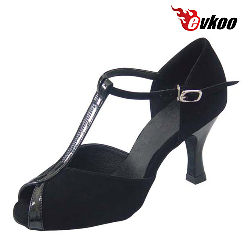 Evkoodance Black Or Tan Pu Lat - Women Shoes Size 4 In Cm recension och pris