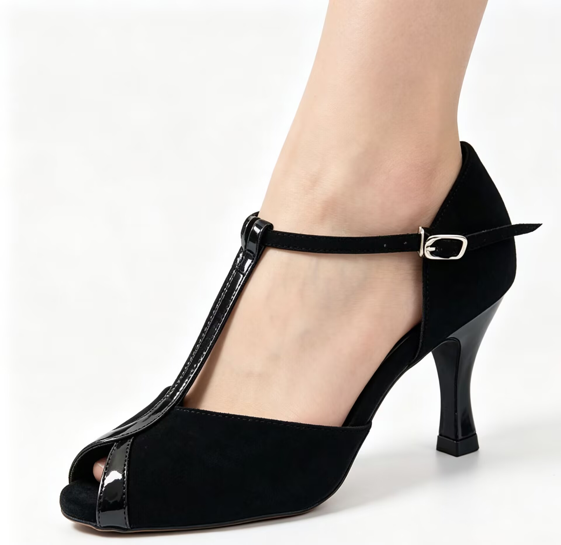 Evkoodance Black Or Tan Pu Lat - Women Shoes Size 4 In Cm recension och pris
