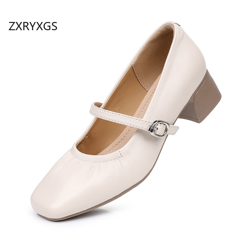 ZXRYXGS Premium Sheepskin Squa - Women Shoes Size 4 In Cm recension och pris