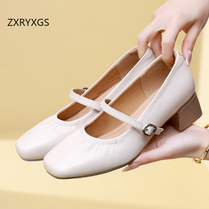 ZXRYXGS Premium Sheepskin Squa - Women Shoes Size 4 In Cm recension och pris