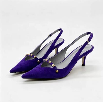 Royal Blue Suede Rivet 4 CM Ki - Women Shoes Size 4 In Cm recension och pris