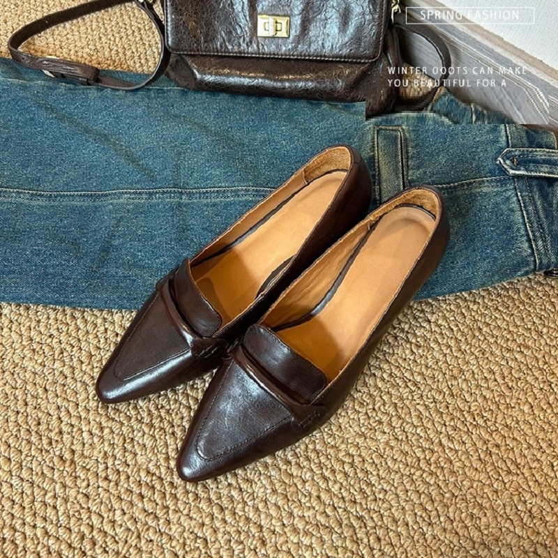 Cozy Med Heels Thick Heels Spr - Women Shoes Size 4 In Cm recension och pris