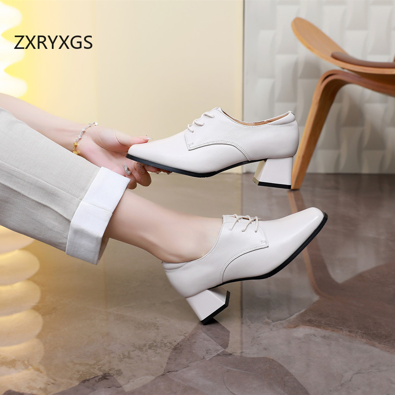 ZXRYXGS 2025  Top Cowhide Lace - Women Shoes Size 4 In Cm recension och pris
