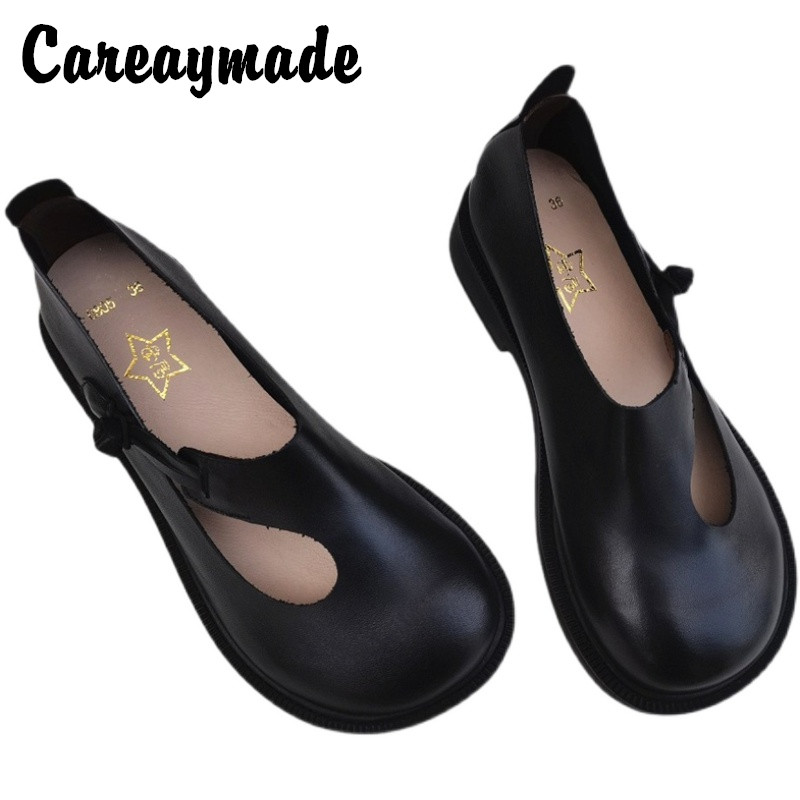 Careaymade-Genuine Leather Big - Women Shoes Casual recension och pris