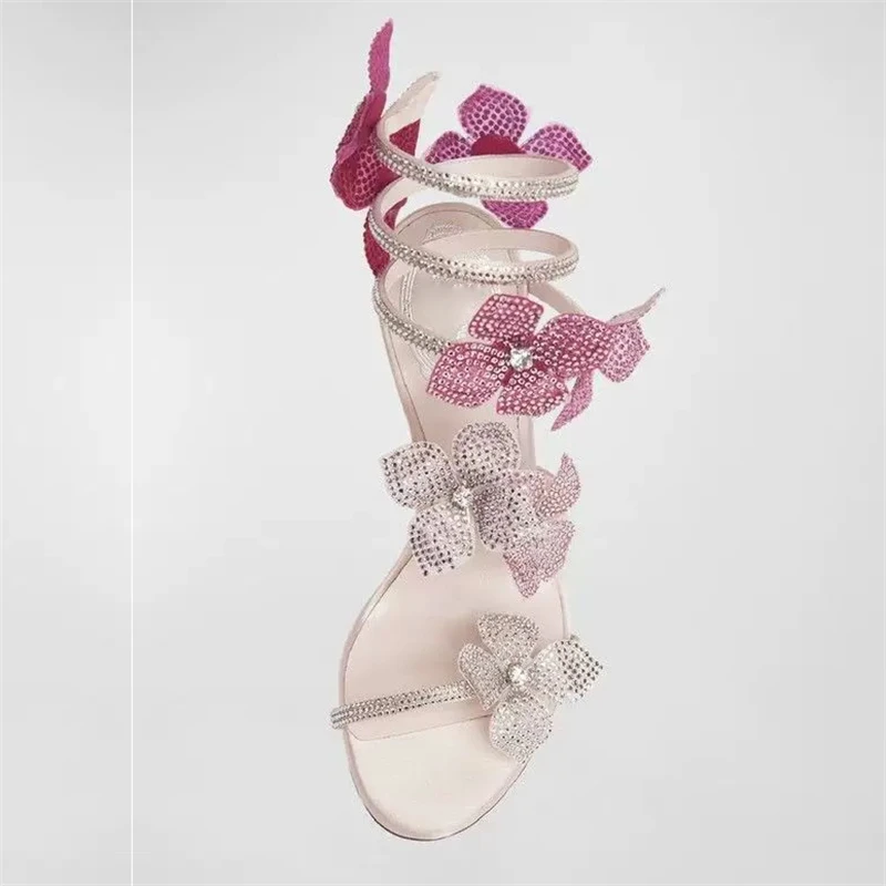Eilyken Sexy CRYSTAL Flower Th - Ankle Strap Heels recension och pris