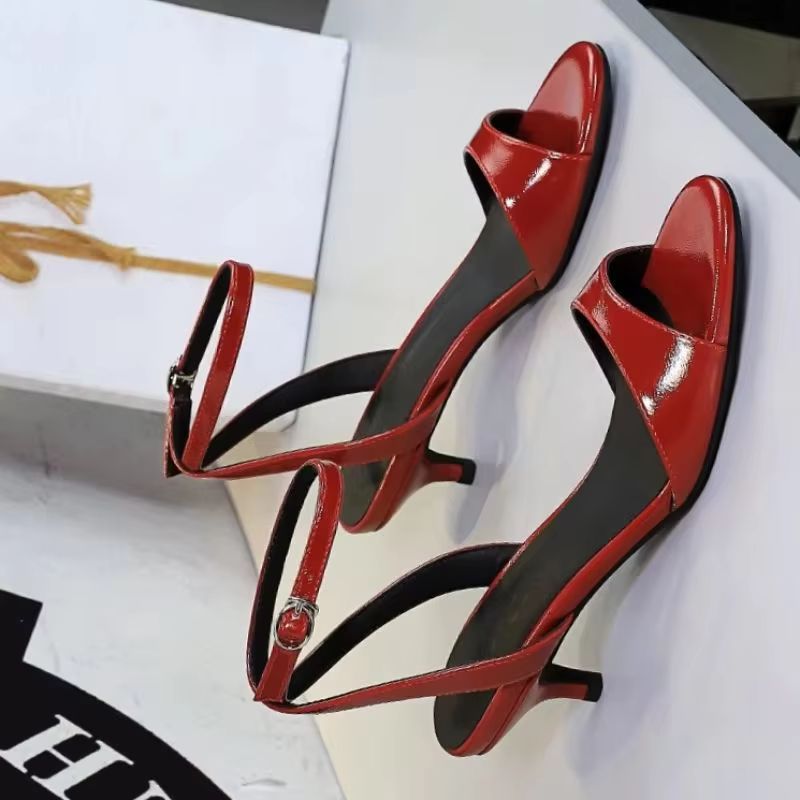 BIGTREE Shoes Open-toe Mid-hee - Women Shoes Size 4 In Cm recension och pris