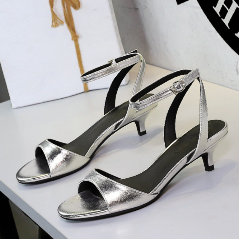 BIGTREE Shoes Open-toe Mid-hee - Women Shoes Size 4 In Cm recension och pris