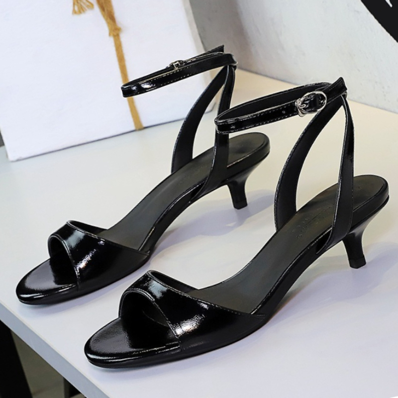 BIGTREE Shoes Open-toe Mid-hee - Women Shoes Size 4 In Cm recension och pris