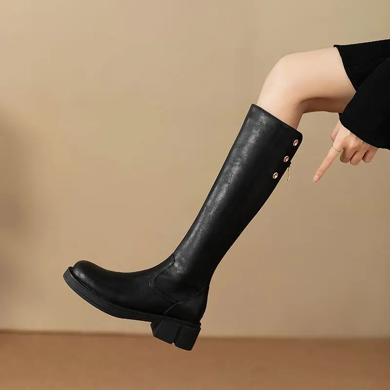 Autumn Winter Middle Heel Ladi - Women Shoes Waterproof recension och pris